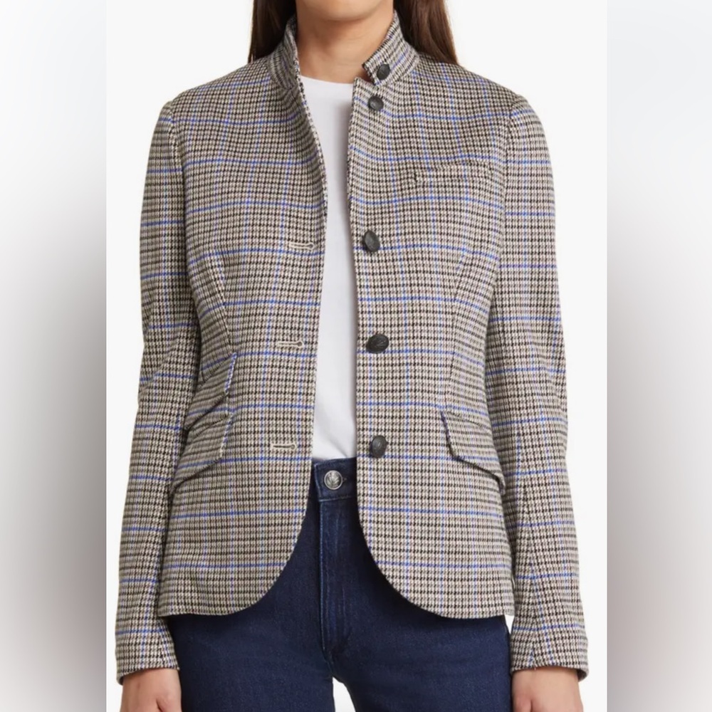 Rag & Bone houndstooth knit women’s Slade blazer size 6 like new